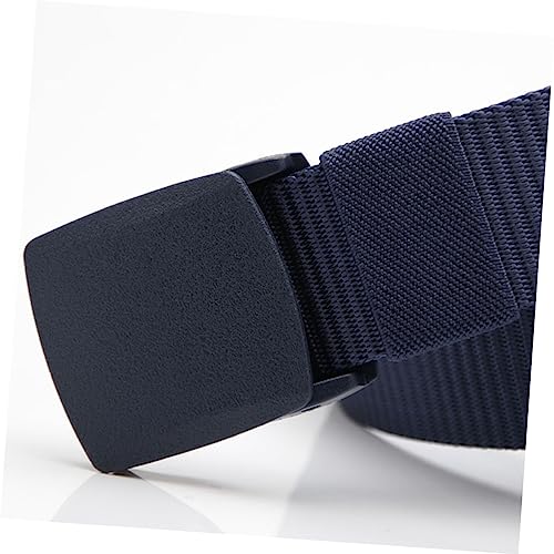 2pcs Canvas Belt Men Casual Belt Plastic Buckle Elastic for Daily Wear3