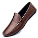mdtep può Cucire Mocassini da Uomo, Classici Scarpe Soft Toe e Punta Rotonda, Grembiuli in Pelle e Scarpe da Guida a Colori Solidi .Scarpe da Uomo in Pelle Formale (Color : Brown, Size : 46 EU)
