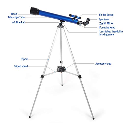 Telescopio portátil YXCKG HD 150X Refractor para astronomía miniatura 4