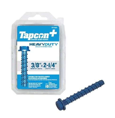 Tapcon + 3/8 x 2-1/4 Robuste Schraubanker 10CT