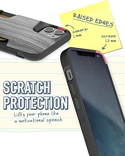 Image of Smartish iPhone 11 Wallet Case - Wallet Slayer Vol. 1 [Slim + Protective] Credit Card Holder - Drop Tested Hidden Credit Card Slot Cover for Apple iPhone 11 - [Graspin' Aspen]