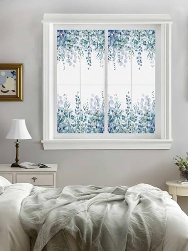 Película de privacidad para ventana azul 17.7"x39" miniatura 4