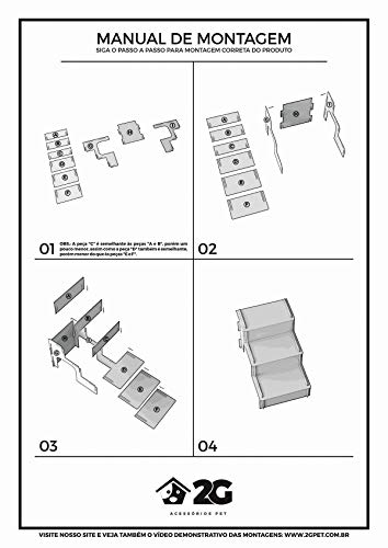 Escada Para Cachorro e Gatos Geometrica