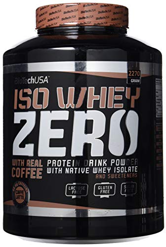BioTech IsoWhey Zero Proteínas de Suero de Leche, Sabor Caffé Latte - 2270 gr