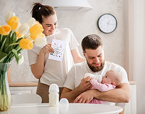 Hohomark First Fathers Day Cards 4X6 Happy 1St Fathers Day Greeting Card From Baby For Dad To Be New Dad First Time Dad Fathers Day Gift Card For Husbands From Wife With Envelope, White #TOP1