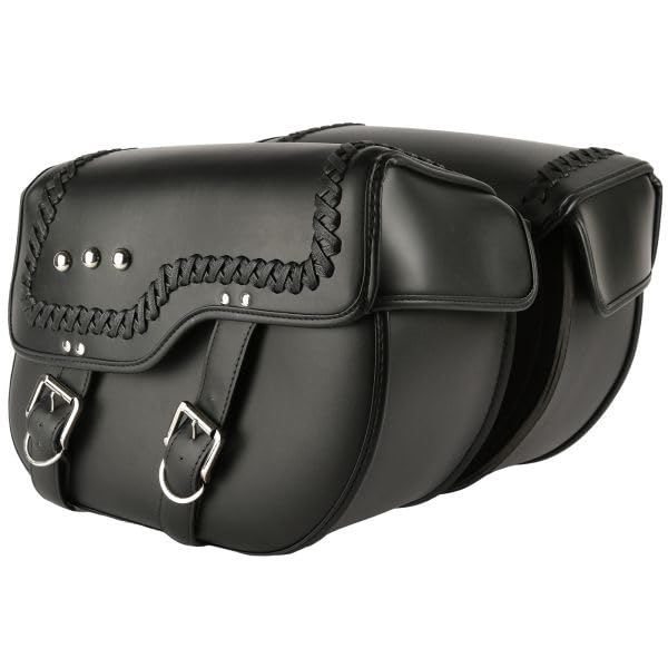 MPW Alforjas universales personalizadas de 40x17x30cm para motocicleta