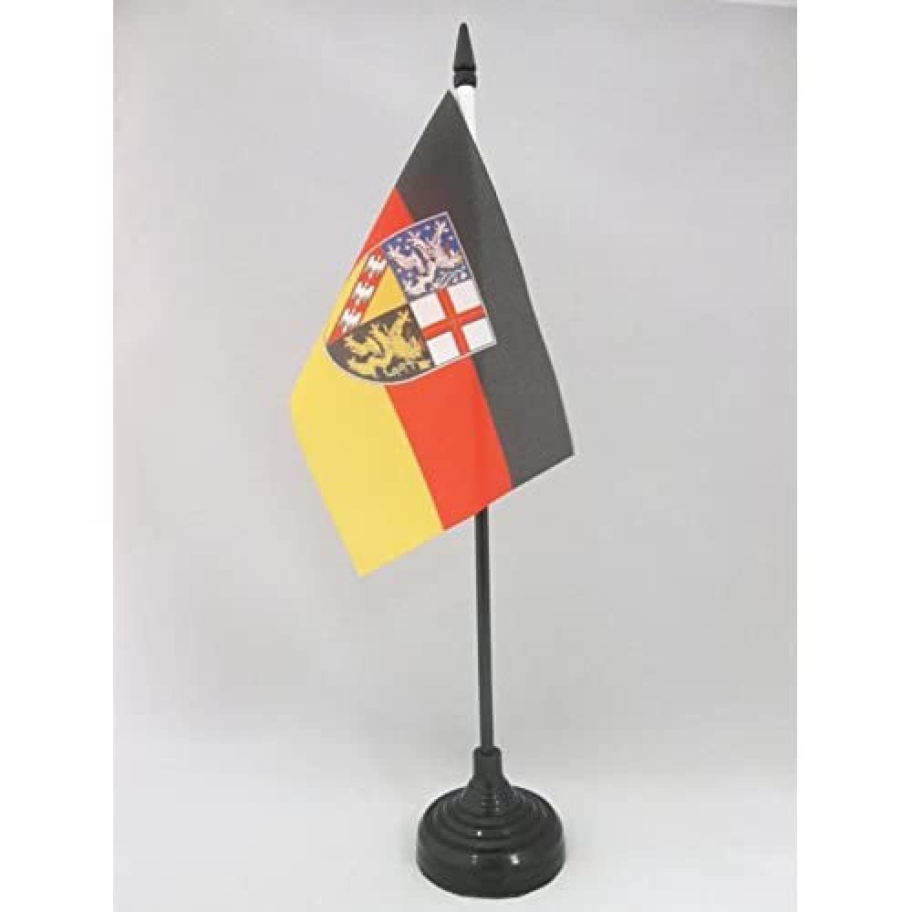 AZ FLAG Sarre Table Flag 15x10 cm 100D Polyester Plastic Base — image 1