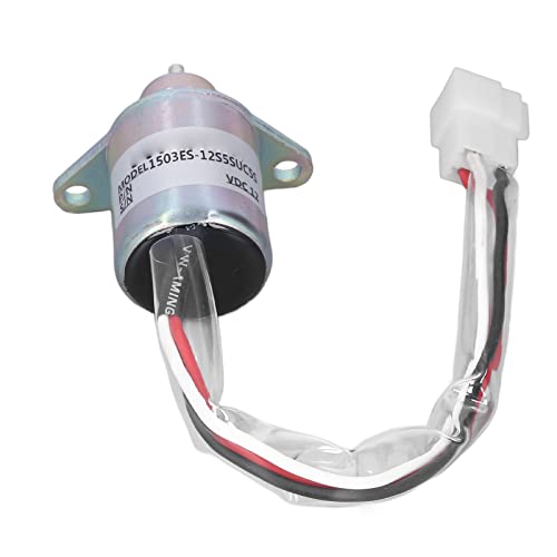 Válvula solenoide de parada de combustível, escavadeira sensível flameout válvula solenoide resistên