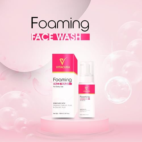 Image of Vitacura Face Wash Gentle Skin Cleanser for Dry to Normal, Sensitive Skin, 100 ml Hydrating Face Wash