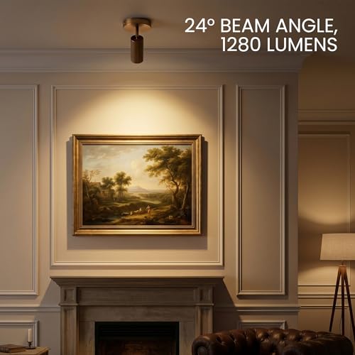 Image of 12W LED Dimmable Brass Wired Ceiling Spotlight Indoor - Solid Copper