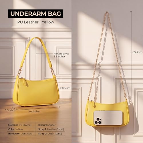 Image of VODIU Clutch Tote Handbags with 2 Removable Straps and Zipper Closure Crossbody Bags Shoulder Purse Handbag for Women