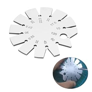 Winmiya Schrägwinkellehre Edelstahl Axt Winkellehre