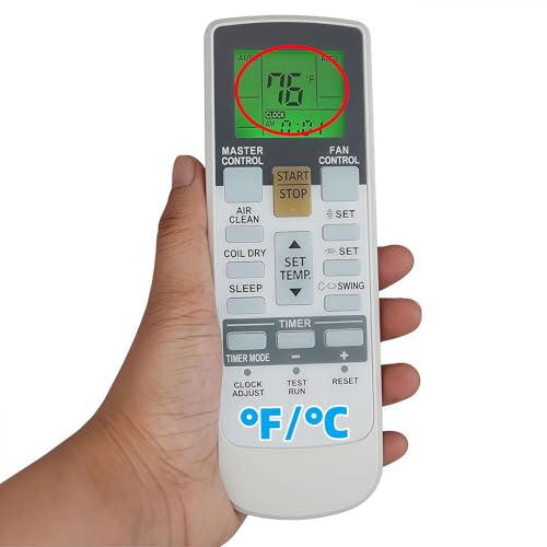 Télécommande pour climatiseur Fujitsu AR-RAE1U écran rétroéclairé Fahrenheit lisible la nuit