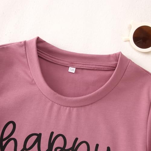 Image of Girls Boys Happy First Day of School Shirts Kid Back to School T-Shirt Kindergarten 1st 2nd Grade Outfits Tees Tops