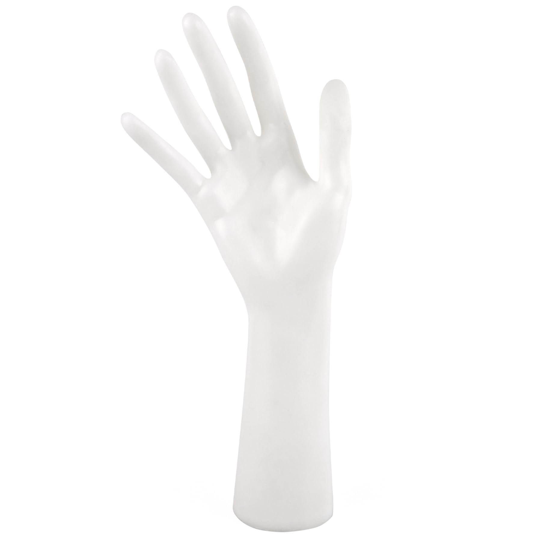 AUEAR, Female Mannequin Hand Display for Jewelry Display Holder Bracelet Necklace Ring Stand (White, 11"x7.3", 1 Pack)