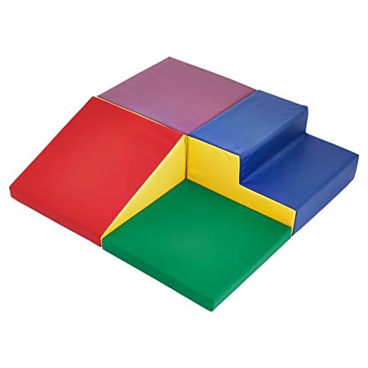 Amazon Basics Kids Soft Play Corner Climber, 4-Piece