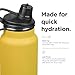 Klean Kanteen TKWide Insulated Water Bottle with Chug Cap - Portable, Stainless Steel Travel Bottle - Perfect for Sports & Outdoor Activities - Marigold, 32 oz