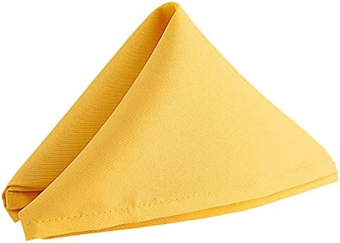 WedDecor 20 Inch Black Cotton Polyester Table Napkin for Home, Hotel, Dinning, Wedding, Banquet, Party, Events, Hemmed Edges Lightweight & Machine Washable, 10pcs