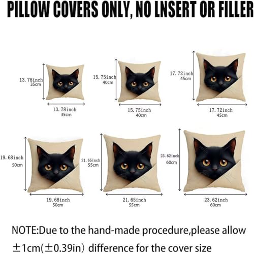 Housse coussin 65x65cm lot de 2 taie oreiller lin imperméable - 6