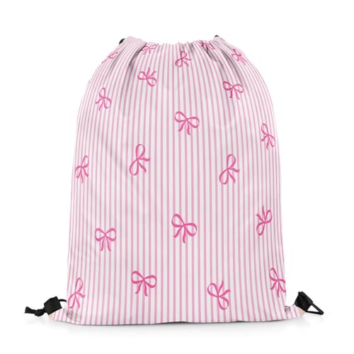 Castle Fairy Mochila Eat Sleep Cheer Repeat com cordão, rosa, 13'X16'