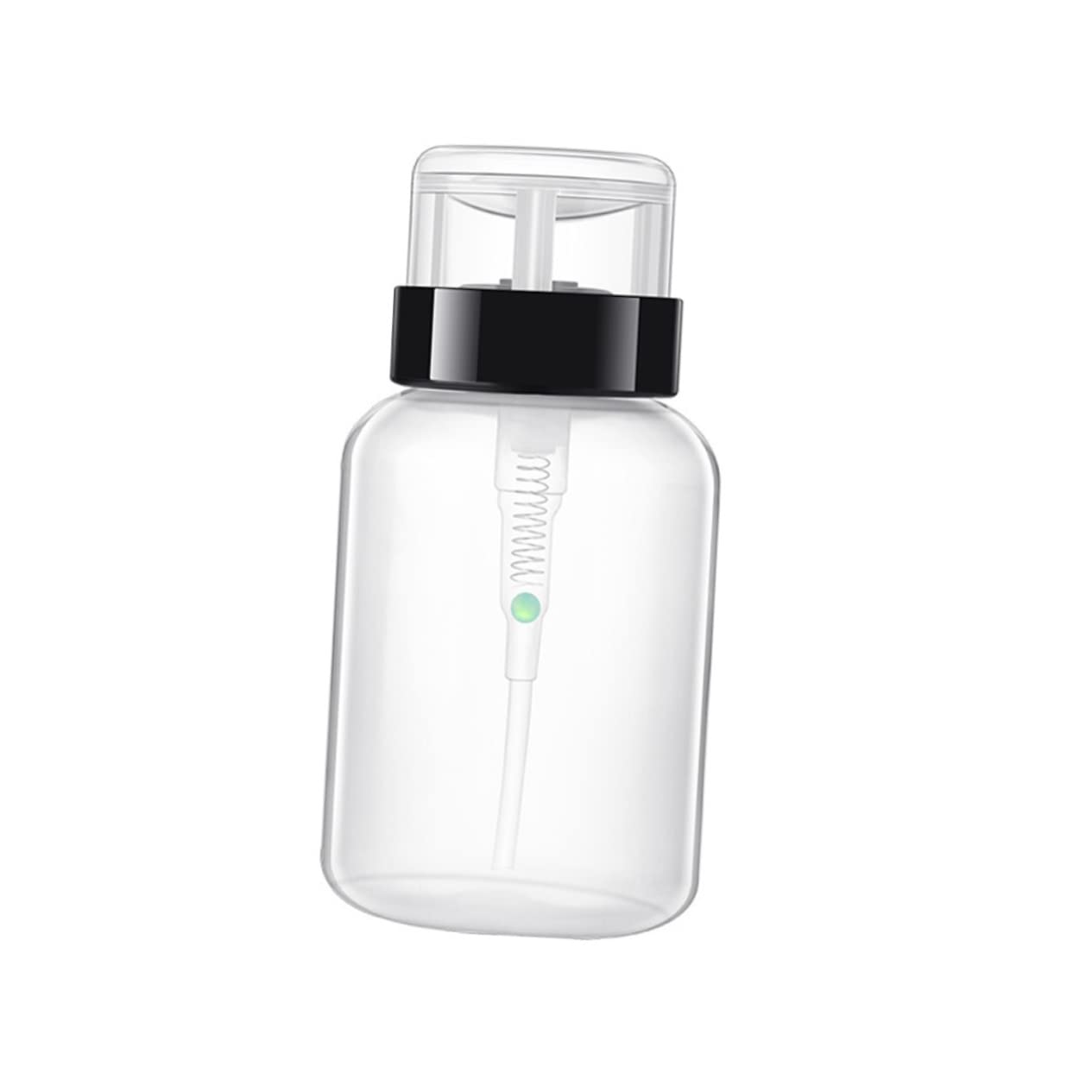 FOMIYES 6pcs 200ml Plastic Press Pump Nail Polish Remover Storage Bottle Lockable Liquid Dispenser Container for Easy Subpackage and Storage No Word Black Bottle Mouth