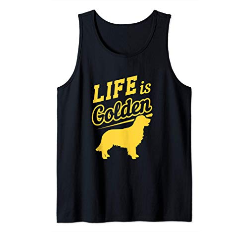 Life Is Golden Cute Golden Retriever Dog Breed Canotta