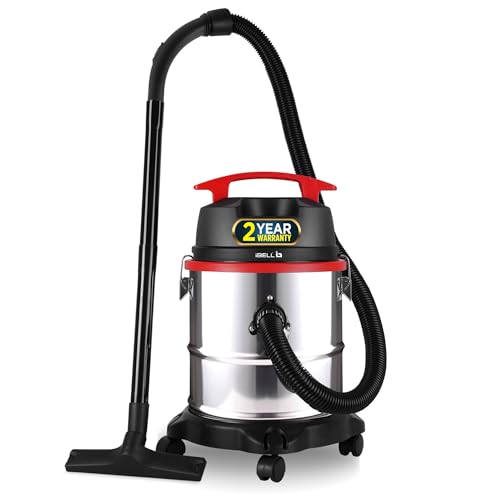 Image of IBELL AeroVac 2000 Wet & Dry Vacuum Cleaner for Home, 1600W Powerful Motor, 21L Large Capacity Tank, HEPA Filtration, Blower Function, Durable Stainless Steel Body (Black /Red /Steel)
