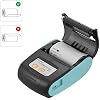 PT-210 Portable Thermal Printer Handheld 58mm Receipt Printer for Retail Stores Restaurants Factories Logistics, 10 Paper Rolls