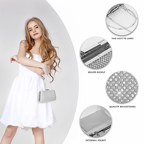 Image of AOYUNHUI Clutch Purses for Women Evening Bags Rhinestone Bag for Wedding Prom Party | for Wedding