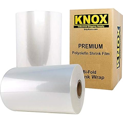 Knox Brand - 14" 60 Gauge Polyolefin Shrink Film Heat Wrap POF Centerfold 4370' feet Cover