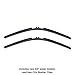 Clix CXD-2222-C Precision-Fit Wiper (22", 22", Top Button Clip), 2 Pack
