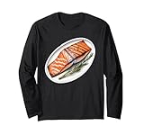 Gegrillter Lachs Langarmshirt