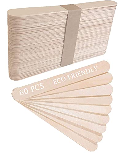 60 Pcs Eco Friendly Large Wooden Plant Pot Labels Markers Sign Tags for Garden Outdoor Indoor