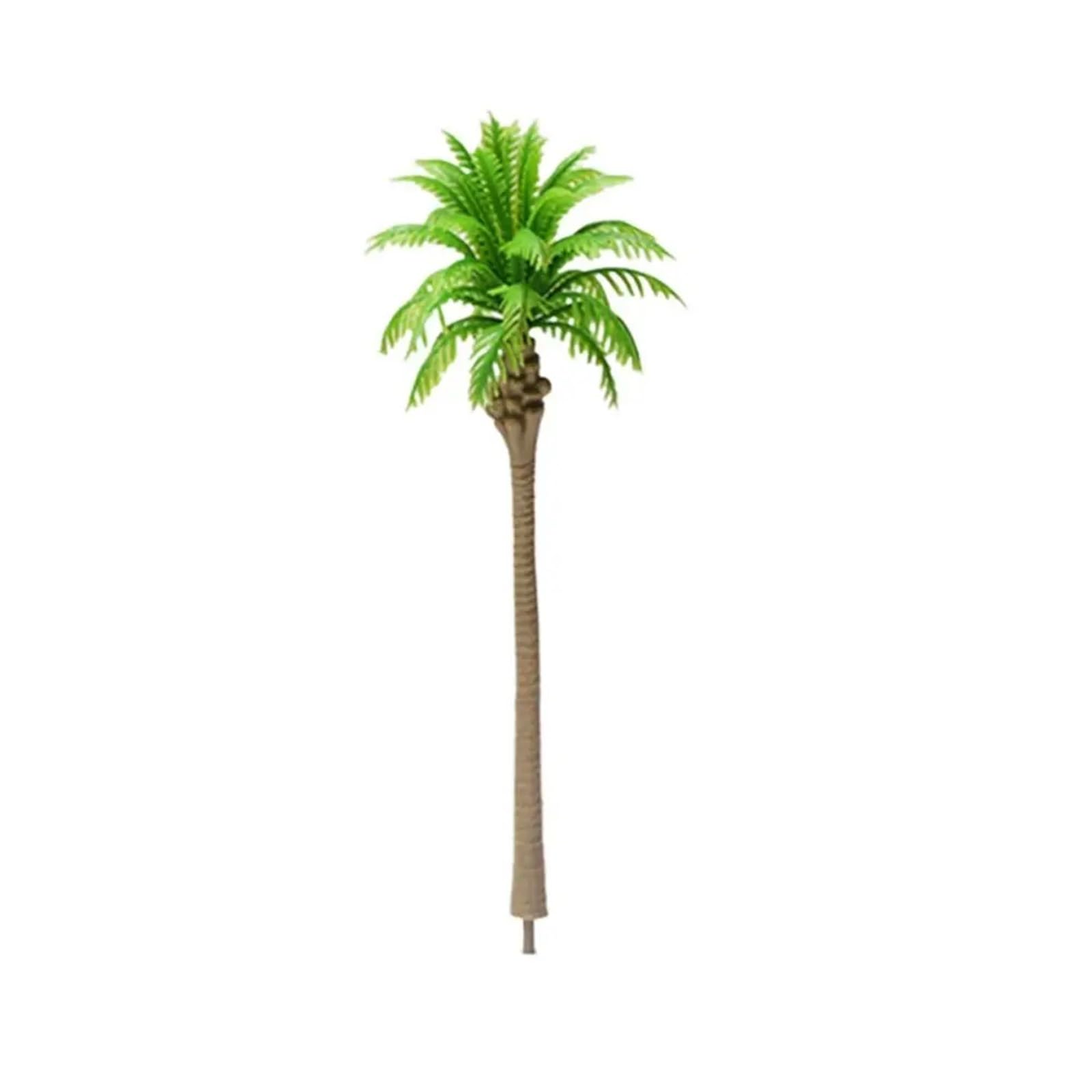 DUNSBY Model Trees 5Pcs Plastic Palm Tree Model Artificial Craft Coconut Landscape Stereoscopic Miniature Desktop Decoration(A-16cm-5Pcs)