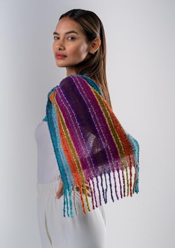 YARAWI 100% Baby Alpaca Scarf For Women. Handmade in Peru Fashion Accessory. Extremely Soft, Warm and Hypoallergenic2