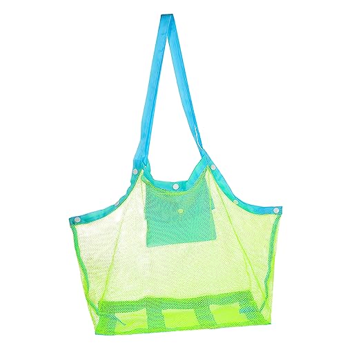 Large Mesh Beach Tote Bag for Toys Towels and Clothes for Beach Trips Camping and Picnics Design for Boys and Girls and Families and Storage