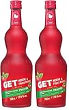 Liqueur GET Menthe & Fruits Rouges, 17,9% vol., 70 cl / 700 ml, Liqueur à la fraîcheur fruitée et gourmande, idéale en apéritif ou digestif (Lot de 2)