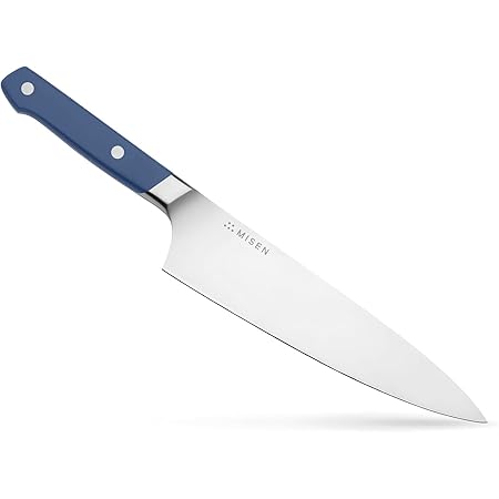 Misen Chef Knife - 8 Inch Professional Kitchen Knife - High Carbon Stainless Steel Ultra Sharp Chef's Knife, Blue
