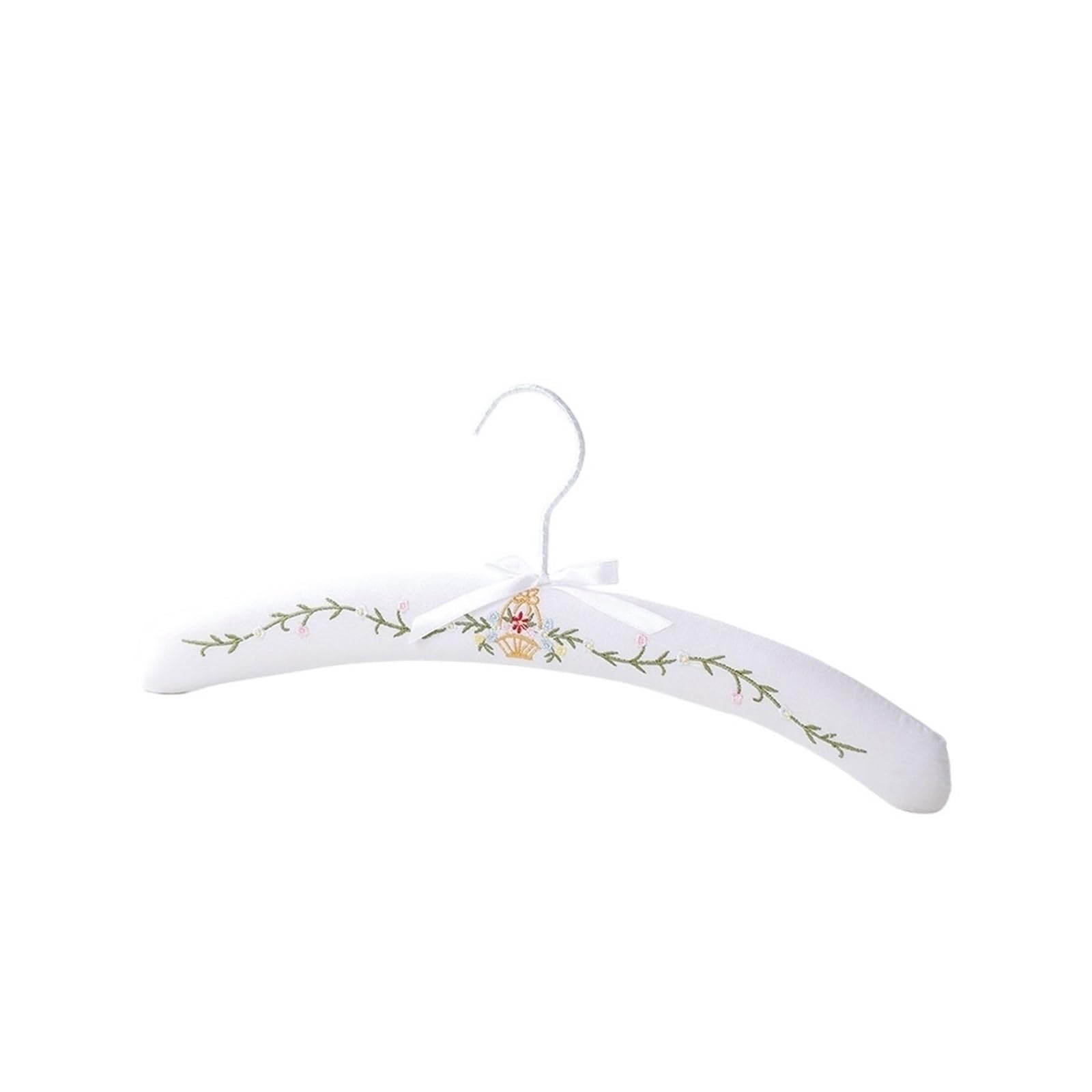 Printed Hanger White Hangers Wardrobe Clothing Storage Rack Organizer(D)