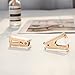 SIRMEDAL Chic Ultra Clear Acrylic and Gold Staple Remover for Office School Home, Desk Accessories