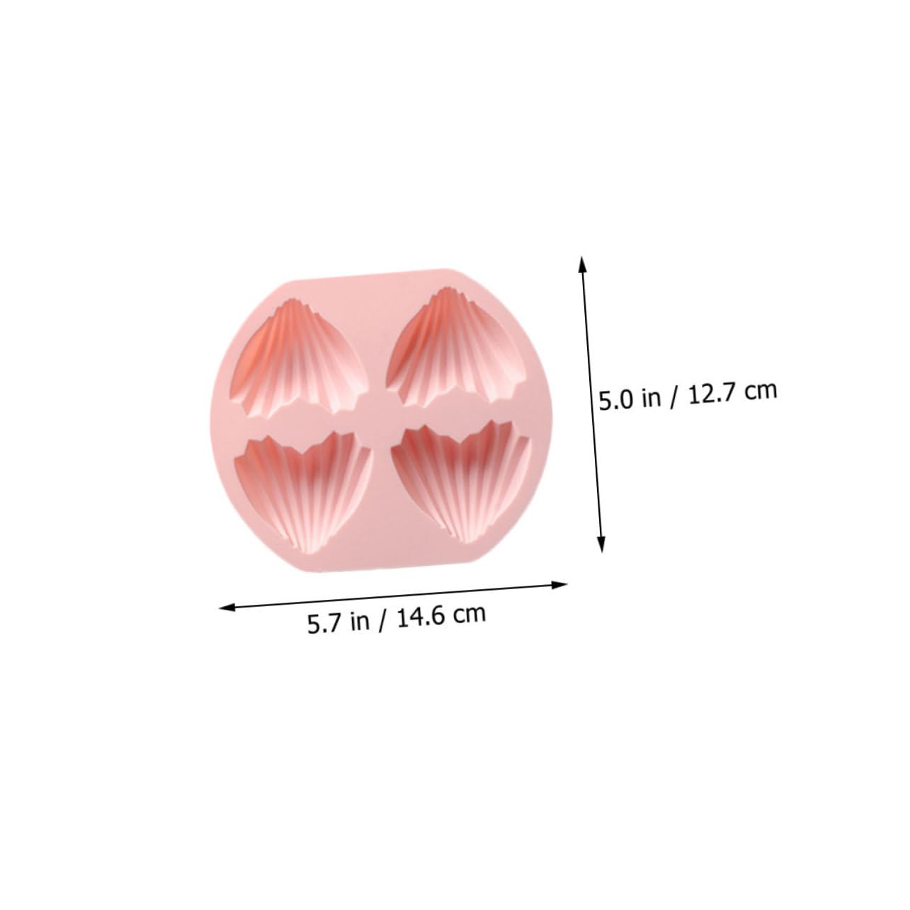 LALADEFIEE 4pcs Heart Shape Silicone Molds Cavity Non-Stick Baking Molds for Cakes Cookies and Fondant for Home Baking Parties and Special Occasions and Easy to