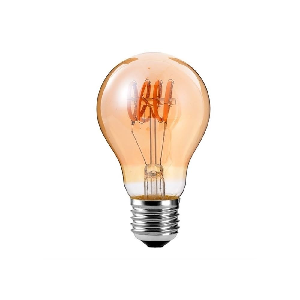 YSJX lighting, Paquete de 10, lámpara LED de filamento flexible 4W 2200K AC220V bombilla de filamento Vintage fuente de luz de bombilla Edison Bombillas para el hogar(A60)