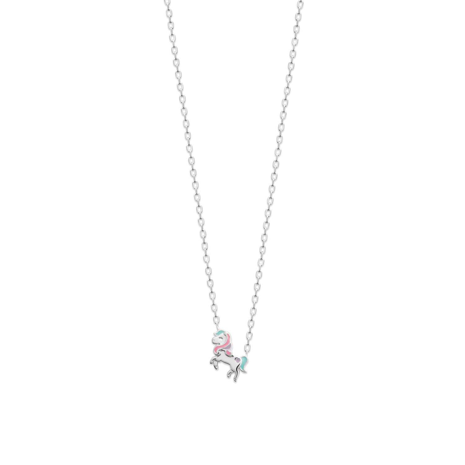 Collier Enfant Licorne colorée Argent rhodié