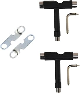 OHPHCALL 4 pçs t-tool t Wrench multitools chave mutitool mini Spanner ferramentas de skate ferramenta mini skates em forma de L chave Allen plástico rígido kit de ferramentas dedicadas