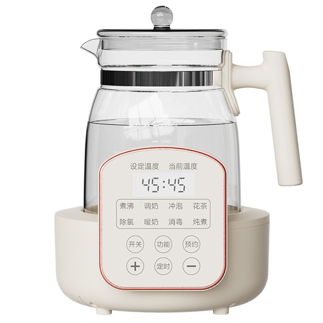 Bouilloire électrique programmable 600W anti choc thermique 1,3L