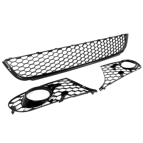 Grille de radiateur pour VW Golf Jetta MK6 avec cache antibrouillard calandre inférieure - 2