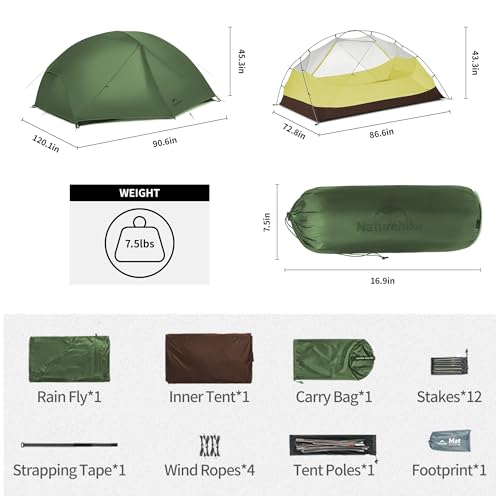 Naturehike Mongar 3P Backpacking Tent
