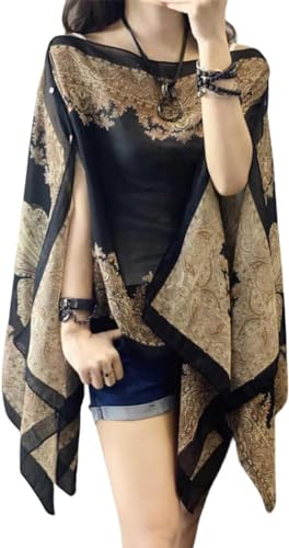 French Sun Protection Shawl, Women's Fashionable Beach Cardigan Hollow Out Lightweight Breathable Chiffon Shawl