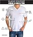 Classic Men's White Short Sleeve Undershirts V Neck T Shirt - Multi & Bulk Wholesale Packs