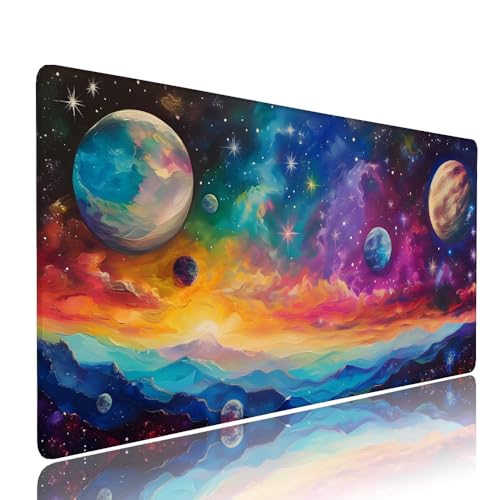 Tapis de souris XXL accessoire clavier grand tapis de bureau antidérapant